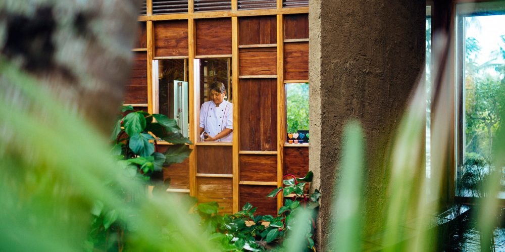 a private chef on staff working in a Bali villa