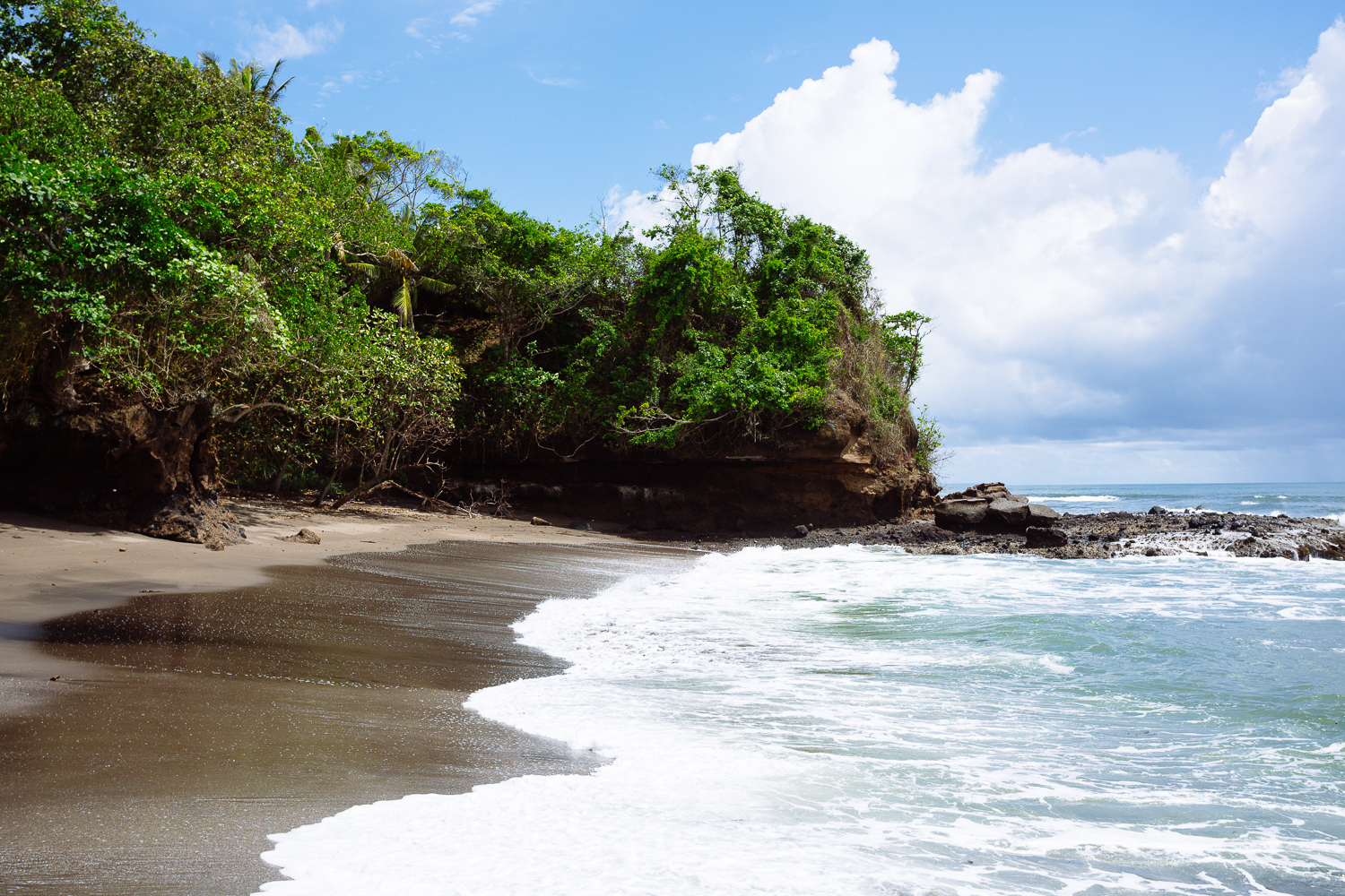 the beach in Bali on a sunny day